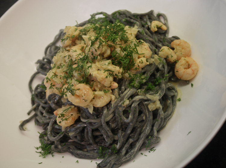 Linguine with Squid and Its Ink Recipe